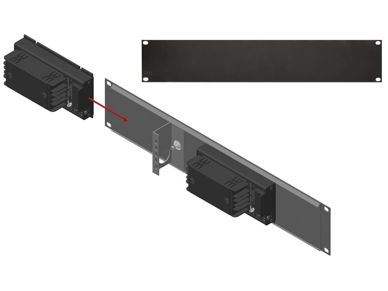 RDL FP-RRA Rack Adapter for FLAT-PAK Series - 19" Fixed