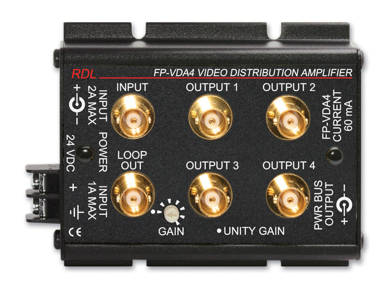 RDL FP-VDA4 NTSC/PAL Video Distribution Amplifier