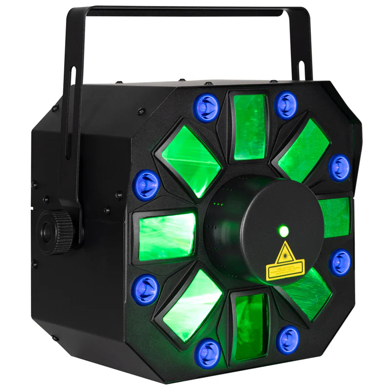 Eliminator FURIOUS-THREE-RG-UV Lighting Fixture With 3-FX-in-1 LED