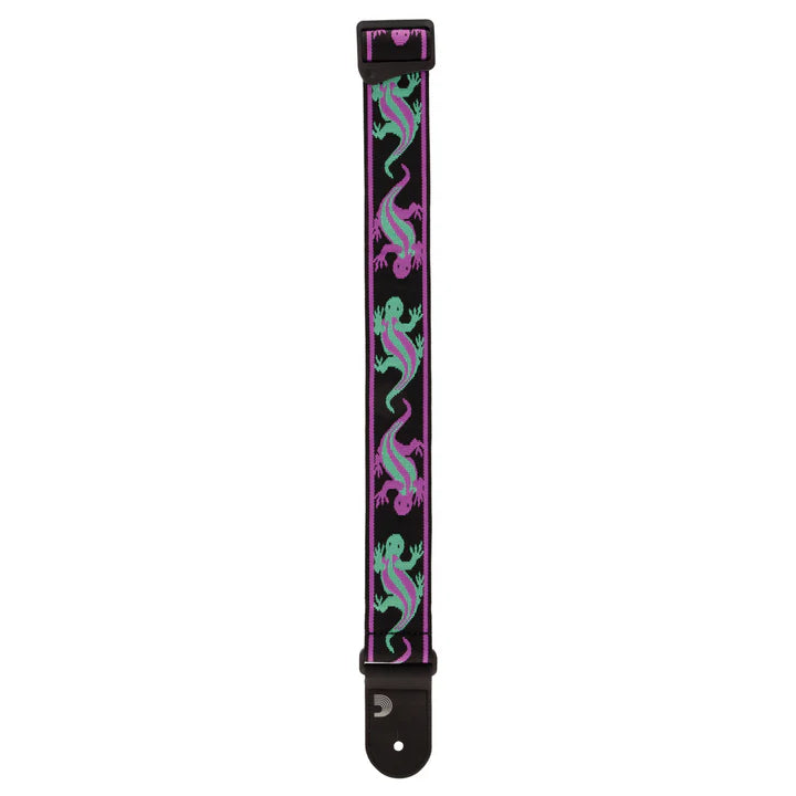 D'Addario 50PW01 Planet Waves Vintage Guitar Strap (Green / Purple)
