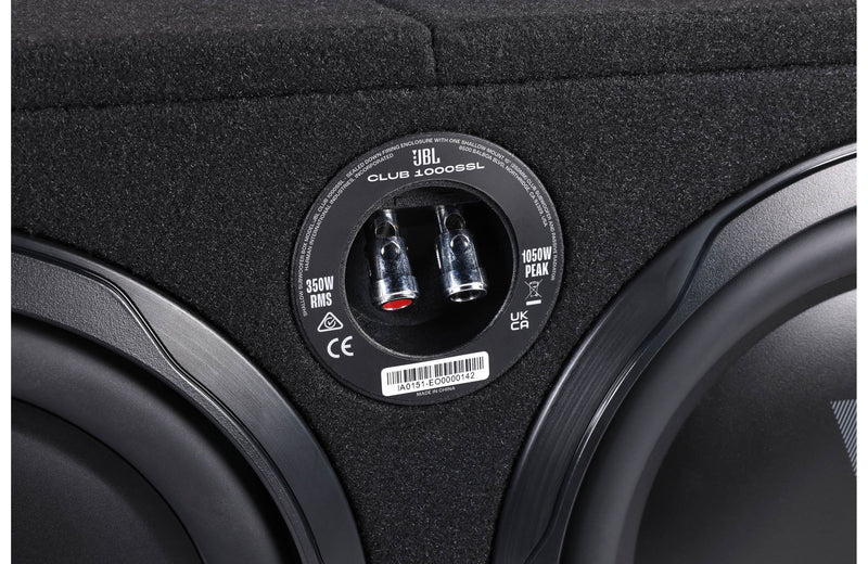 JBL CLUB 1000SSL Sealed Enclosure With 2-Ohm Subwoofer And Passive Radiator - 10"