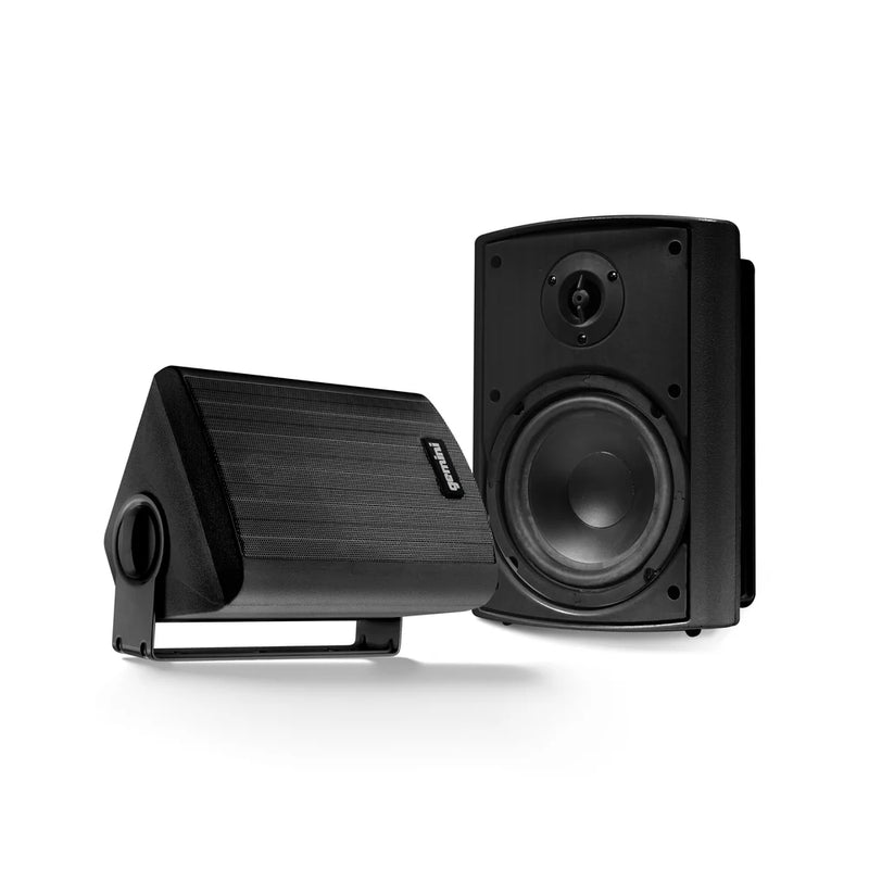 Gemini GHSI-W400BT-PR-BLK Waterproof Bluetooth Outdoor Wall Speakers (Black) - 4"