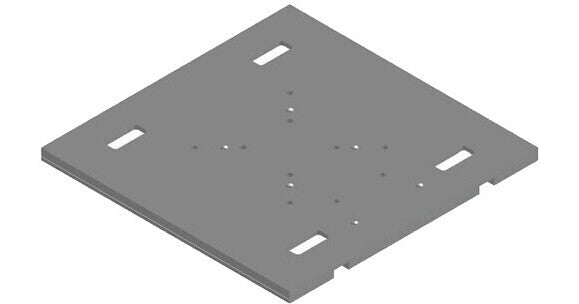 Global Truss DT-GPBase36 Plaque de base surélevée (argent) - 36 "