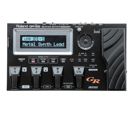 Roland GR-55GK-BK Guitar Synthesizer With Gk-3 Pickup Black