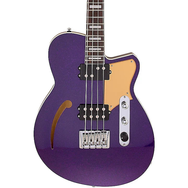 Révérend LINH LEE LINHBACKER Basse semi-creuse (Purple Sparkle)
