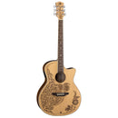 Luna HEN OA SPR Henna Oasis Acoustic/Electric Guitar (Open Pore Natural)