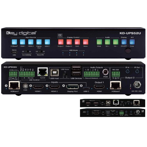 Key Digital KD-UPS52U Universal Presentation Switcher