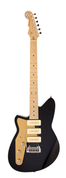Reverend JETSTREAM 390 LH Left-Handed Electric Guitar (Midnight Black)