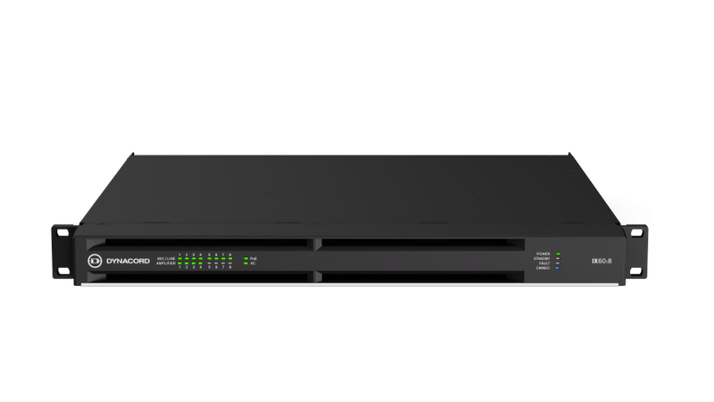 Dynacord IX60-8-US 8 Channel Networked DSP Power Amplifier - 6KW