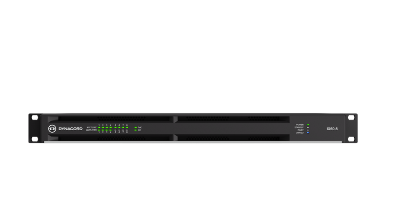 Dynacord IX60-8-US 8 Channel Networked DSP Power Amplifier - 6KW