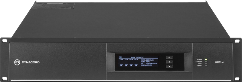 Dynacord IPX5-4 Multi Channel Installation DSP Class-D Amplifier - 4 x 1250 W