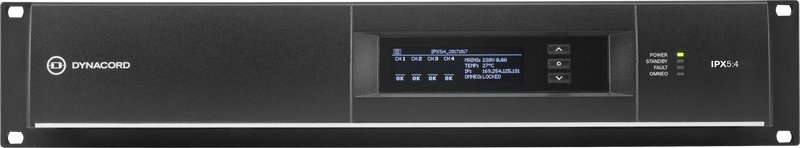 Dynacord IPX5-4 Multi Channel Installation DSP Class-D Amplifier - 4 x 1250 W