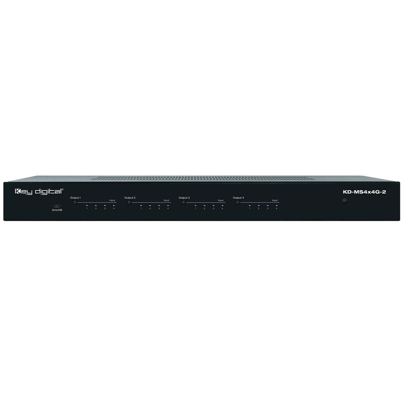 Key Digital KD-MS4x4G-2 Matrix Switcher With Independent Audio Routing