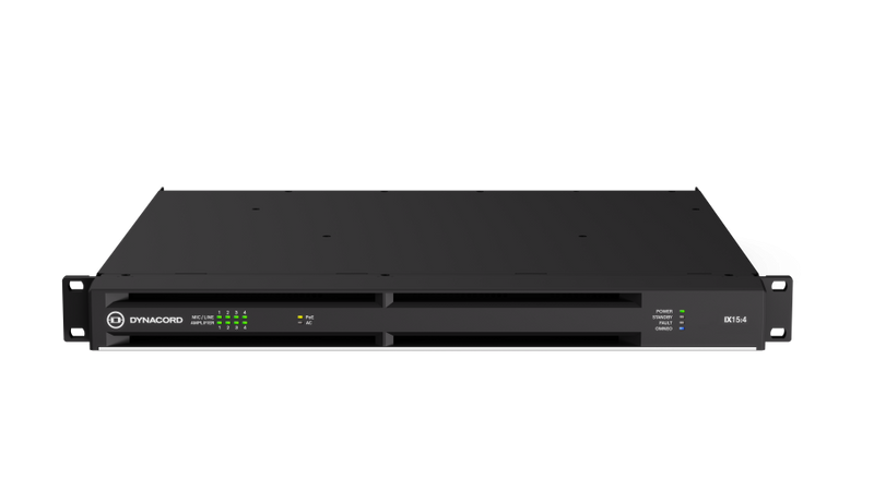 Dynacord IX15-4-US 4 Channel Networked Multichannel DSP Amplifier - 1.5KW