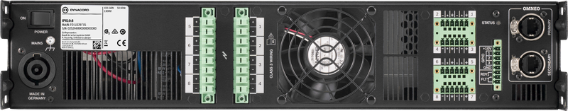 Dynacord IPX10-8 Multi Channel Installation DSP Class-D Amplifier - 8 x 1250 W