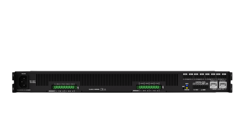 Dynacord IX30-8-US 8 Channel Networked Multichannel DSP Amplifier - 3KW