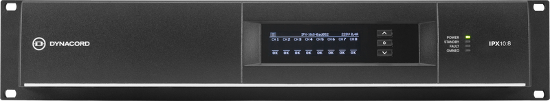 Dynacord IPX10-8 Multi Channel Installation DSP Class-D Amplifier - 8 x 1250 W