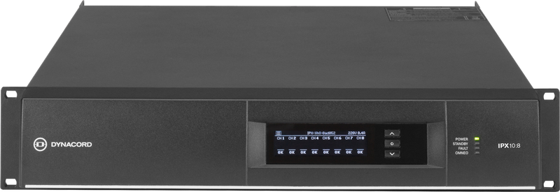 Dynacord IPX10-8 Multi Channel Installation DSP Class-D Amplifier - 8 x 1250 W