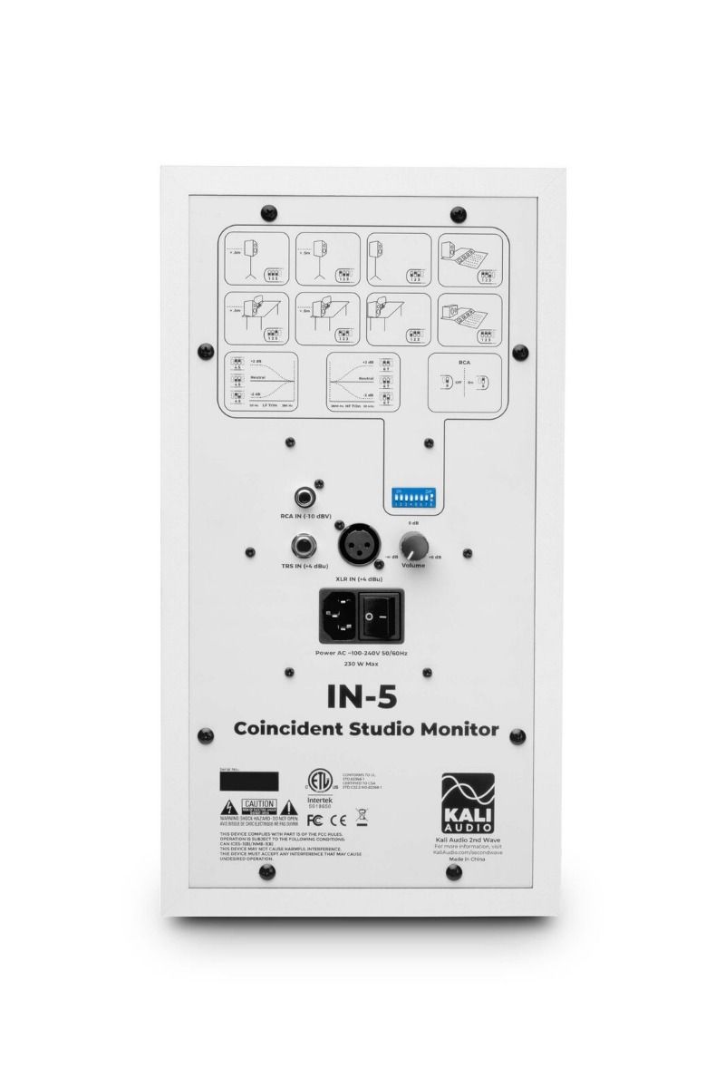 Kali Audio IN5W 3 Way Studio Monitor (White)