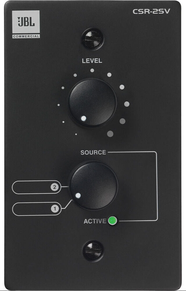 JBL Pro CSR-2SVWall-Mounted Remote Control for CSM Mixers (Black)