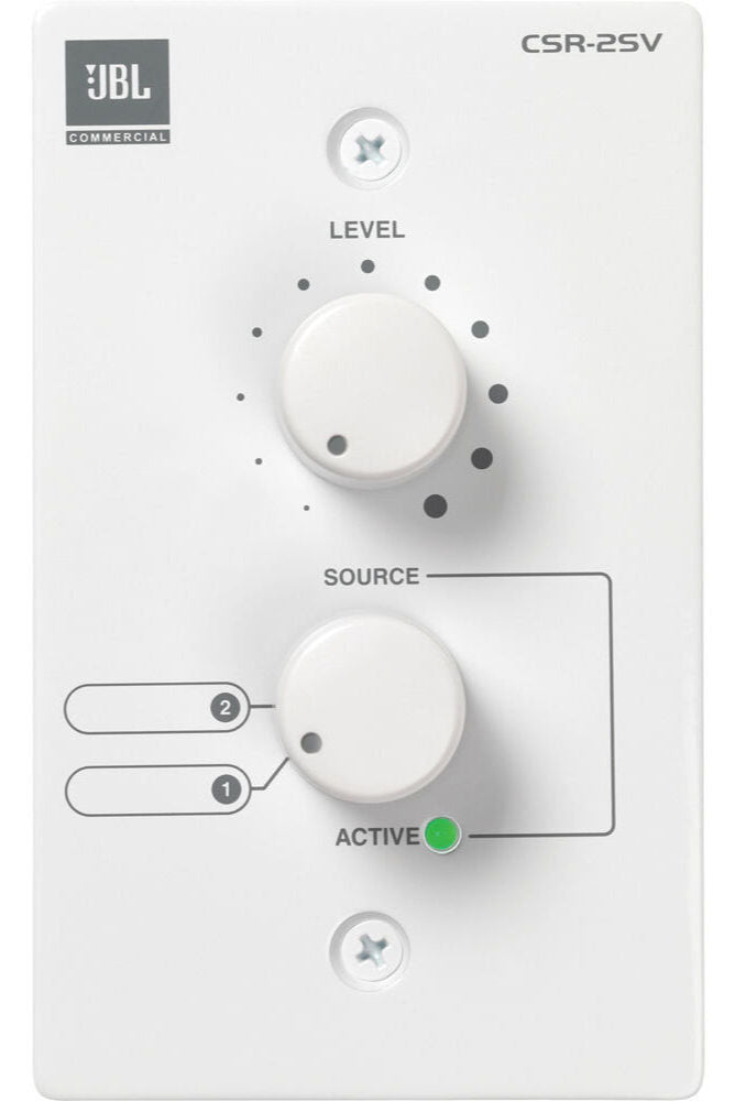 JBL Pro CSR-2SV Wall-Mounted Remote Control for CSM Mixers (White)