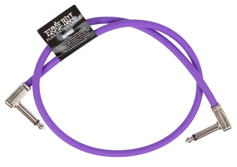 Ernie Ball 6450EB Flex Patch Cable (Purple) - 24"