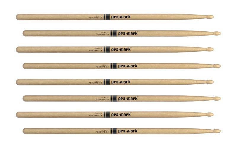Pro-Mark TX7AW-4P Baguettes en hickory laqué avant - 7A (paquet de 4)
