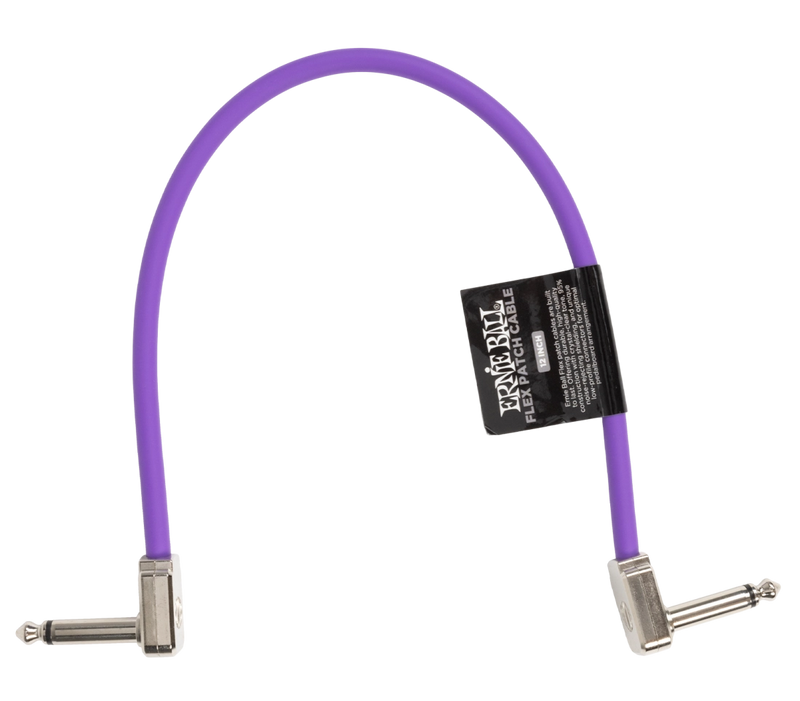 Ernie Ball 6448EB Flex Patch Cable (Purple) - 12"
