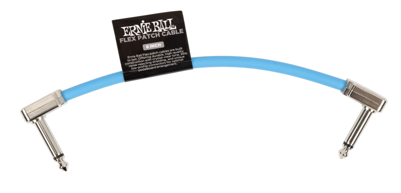 Ernie Ball 6455EB Flex Patch Cable (Blue) - 6"