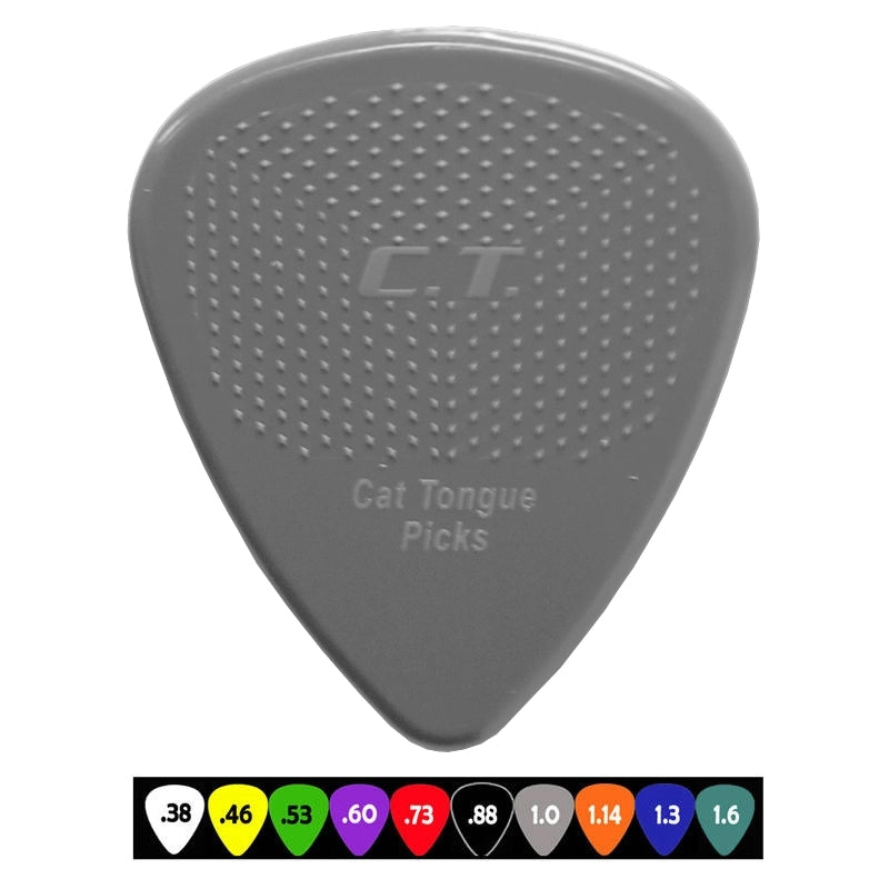 Cat's Tongue J-CT88/10 Grip Brain Picks - 10 Pack (.088 Black)