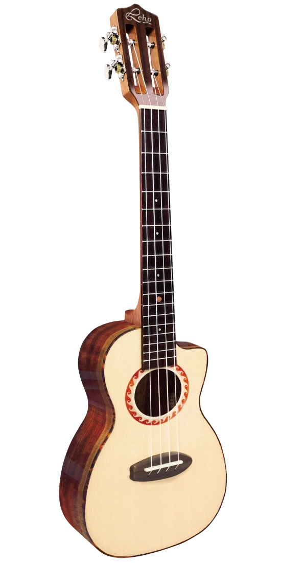 Leho LHUT-SRG-CE Rengas Tenor Cutaway Ukulele with Solid Spruce Top
