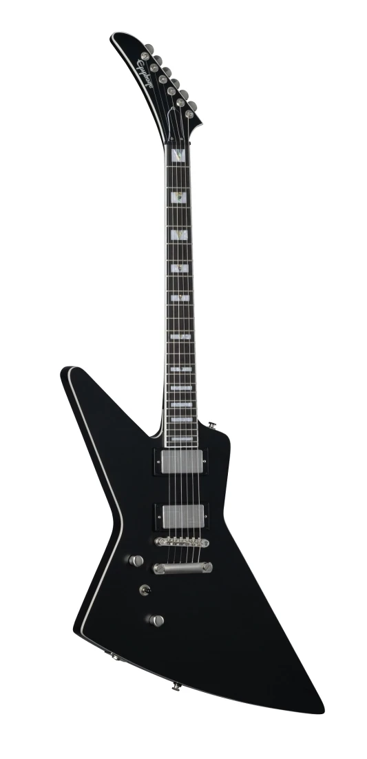 Épiphone excura prophétie guitare électrique gauche (âgé de jet noir métallique)