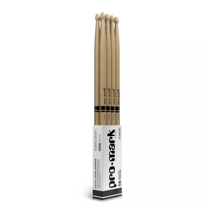 Pro-Mark TX5BW-4P Baguettes en hickory laqué avant - 5B (paquet de 4)