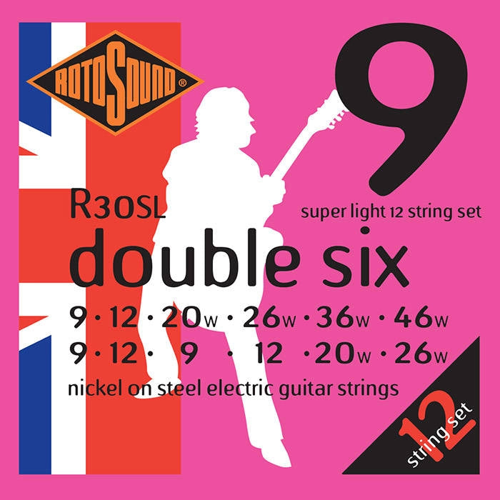 Rotosound R30SL Nickel Electric Guitar Strings - 9-46