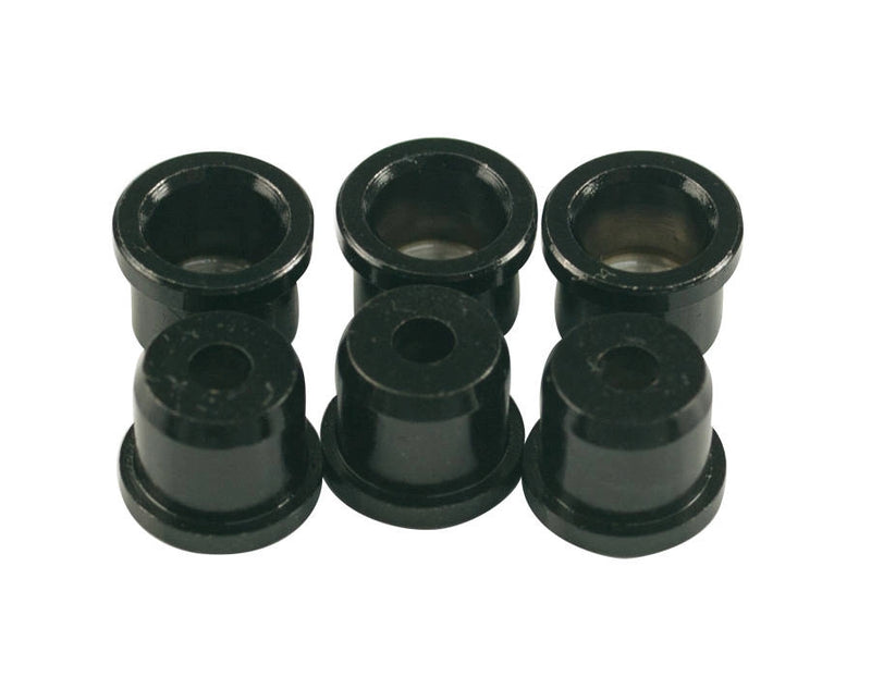 Kluson KSB115B Ferrules de chaîne de remplacement pour Fender Telecaster (noir) - Ensemble de 6
