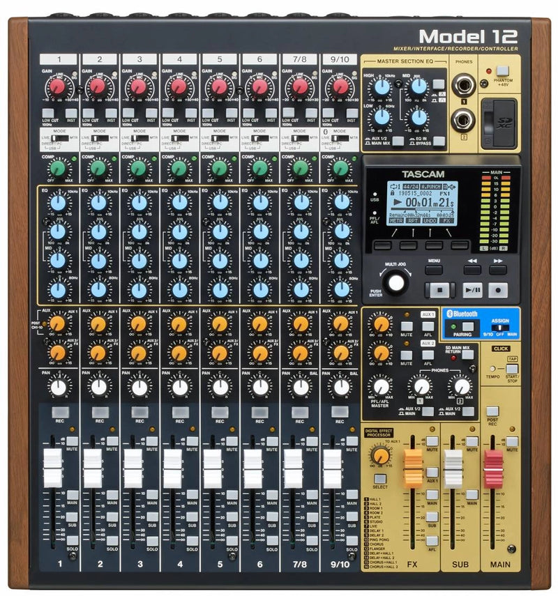 Tascam MODÈLE 12 Suite de production intégrée Mélangeur/Enregistreur/Interface USB
