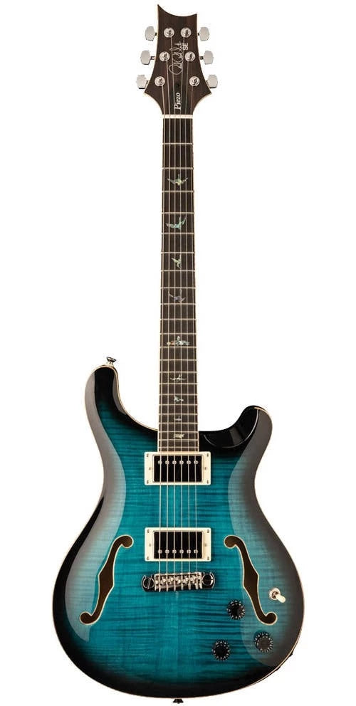 PRS HPEMBPB Guitare électrique à corps creux 6 cordes (bleu paon)
