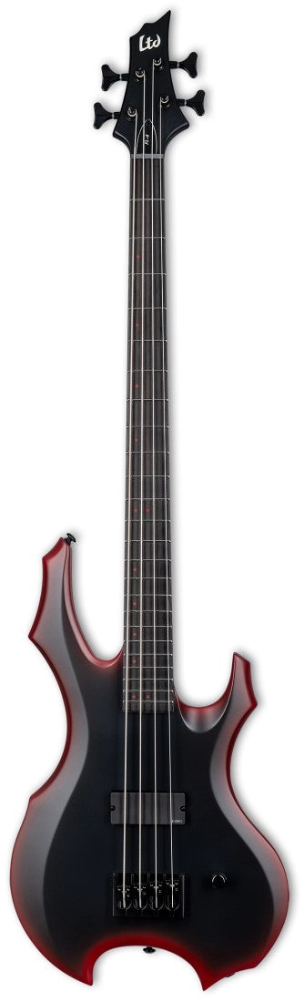 ESP LFL4BLKREDBS Fred Leclercq Signature Guitare basse avec étui (Black Red Burst Satin)