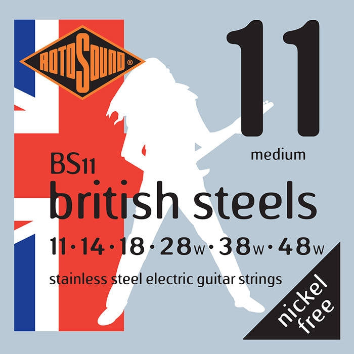 Rotosound BS11 British Steel Electric Guitar Strings - 11-48