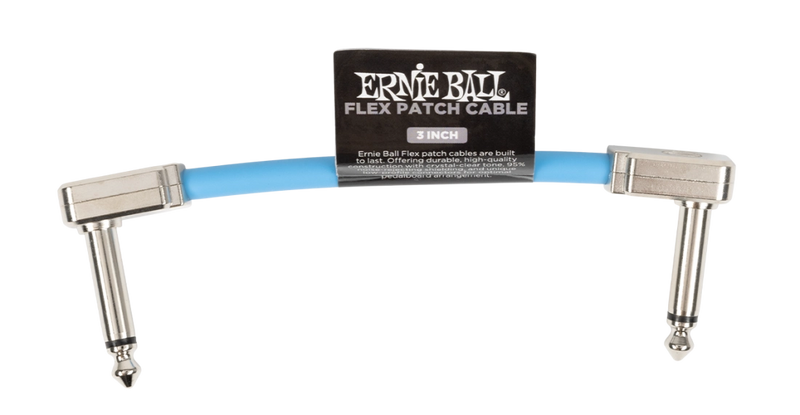 Ernie Ball 6454EB Flex Patch Cable (Blue) - 3"