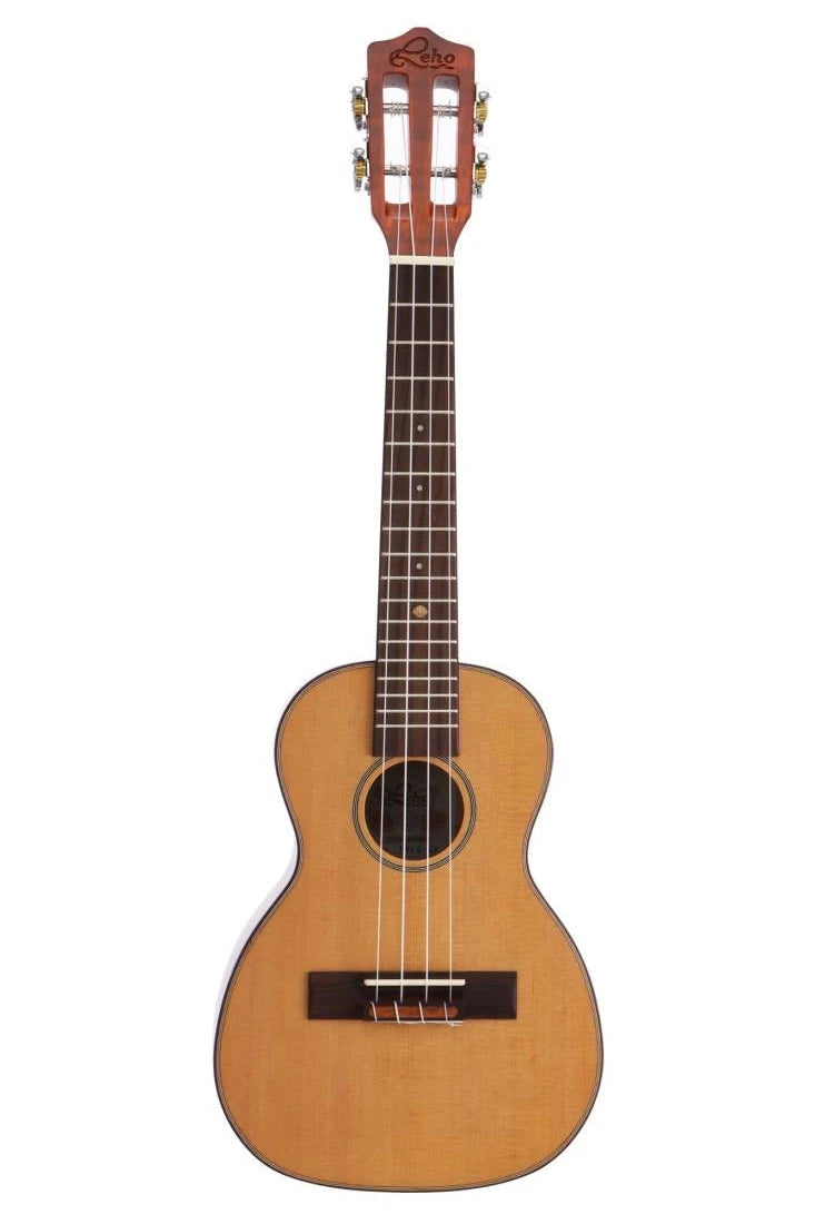 Leho LHUC-CF Flame Maple Concert Ukulele with Solid Cedar Top