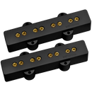DiMarzio DP123 Bass Model J Pickup Set (Black With Gold Poles)
