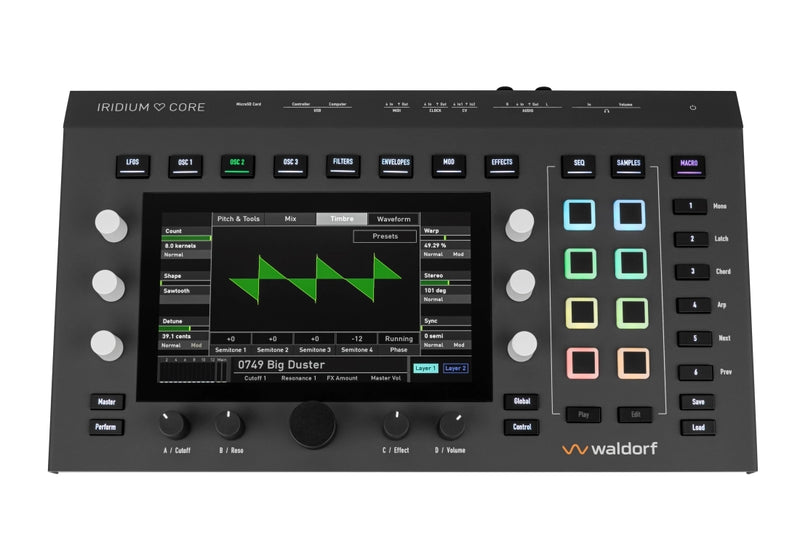 Waldorf IRIDIUM CORE 12-Voice Polyphonic Desktop Synthesizer