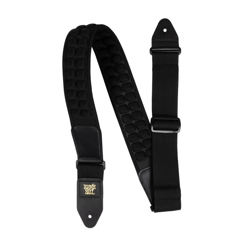 Ernie Ball 5373EB Cloud Comfort Guitar Straps (Black) - 2"