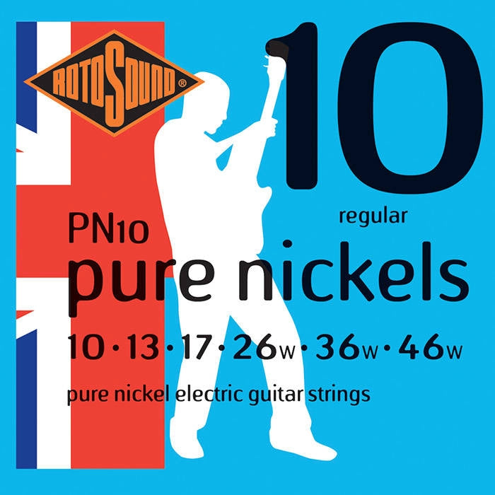 Rotosound PN10 Pure Nickel Electric Guitar Strings - 10-46