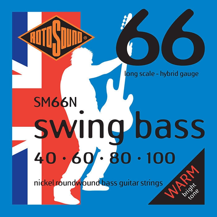 Rotosound SM66N Nickel Electric Bass String Set - 40-100