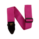 Ernie Ball 5355EB Polypro Guitar Strap (Raspberry and Black) - 2"