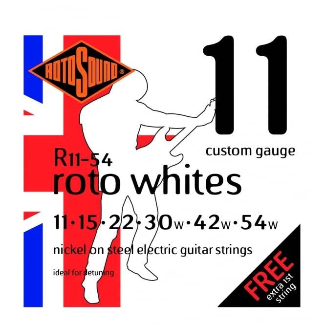 Rotosound R11-54 Whites Nickel Electric Guitar Strings - 11-54