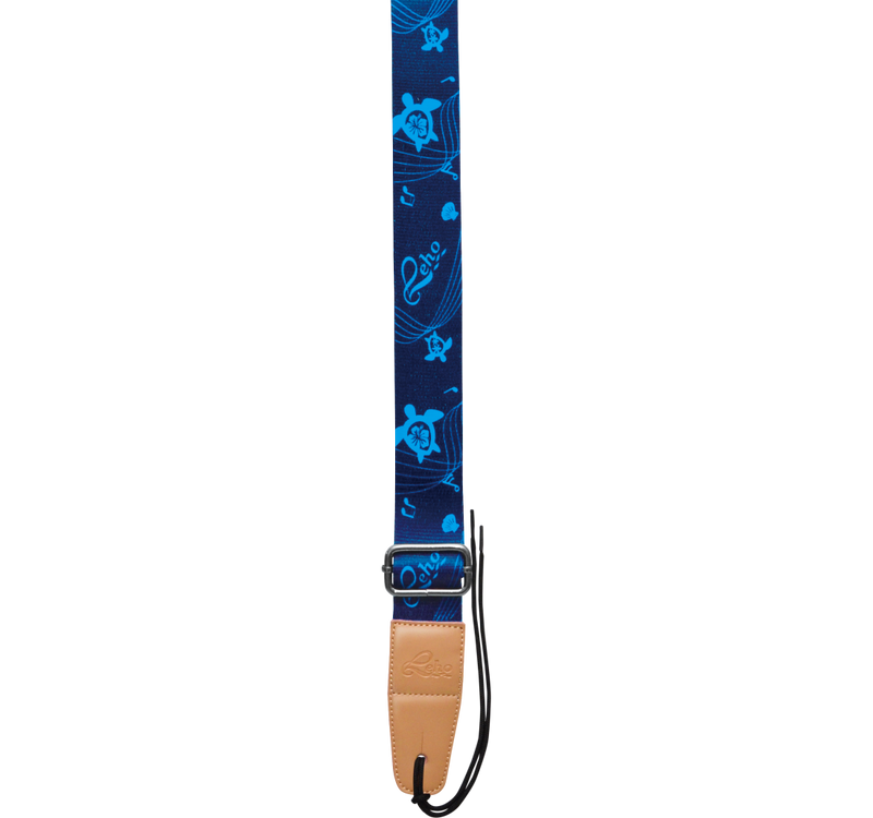 Leho LH-STR-ABTR Colourful Ukulele Strap (Artist Blue Turtle Run)