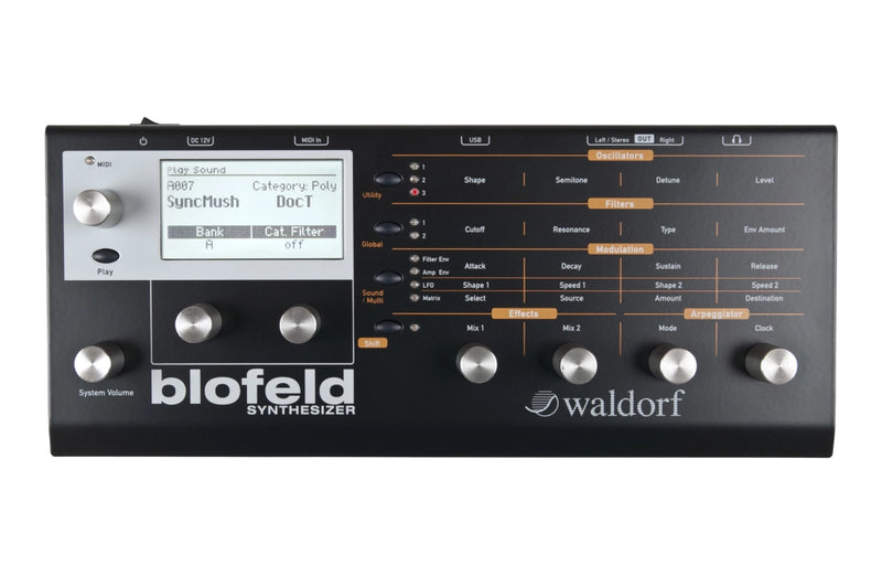 Synthétiseur de bureau Waldorf BLOFELD DT noir